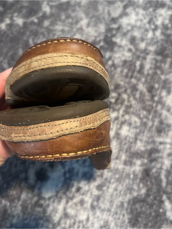 Olukai Kono Mens Comfort Leather Slip On Brown Moccasin Shoes Size US 8